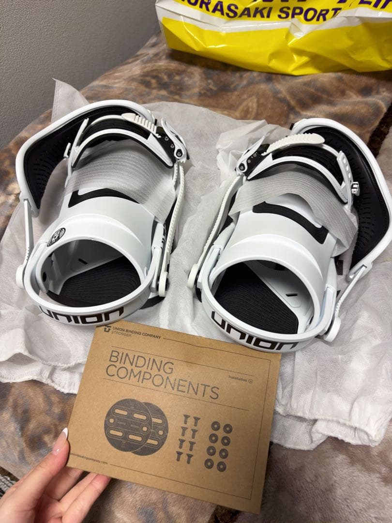 UNION ULTRA メンズ ビンディング ホワイト M