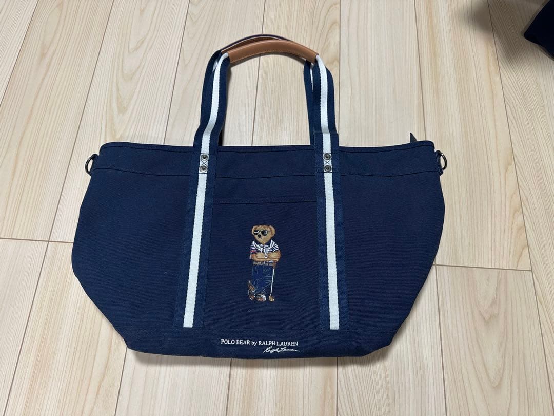 ポロベア トートバッグ POLO LAUREN ネイビー ポロゴルフ ラルフ ローレン] ポロ ゴルフ トートバック ポロベア (2color) (POLO