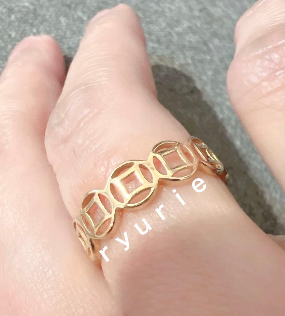 18金K18リングMONEY CATCHER ユニセックス マネーキャッチャー - メルカリ