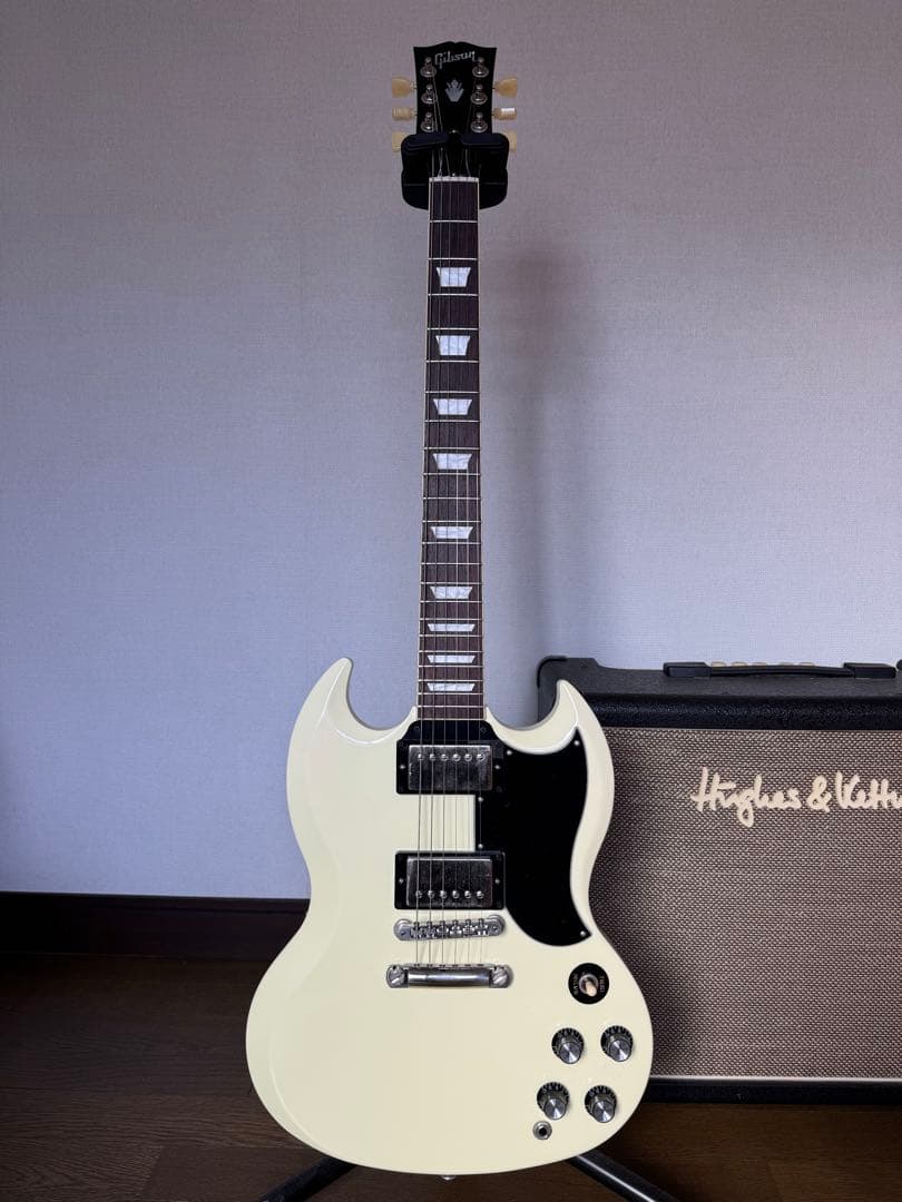 【値下げ】Gibson SG エレキギター ホワイト ハードケース付き