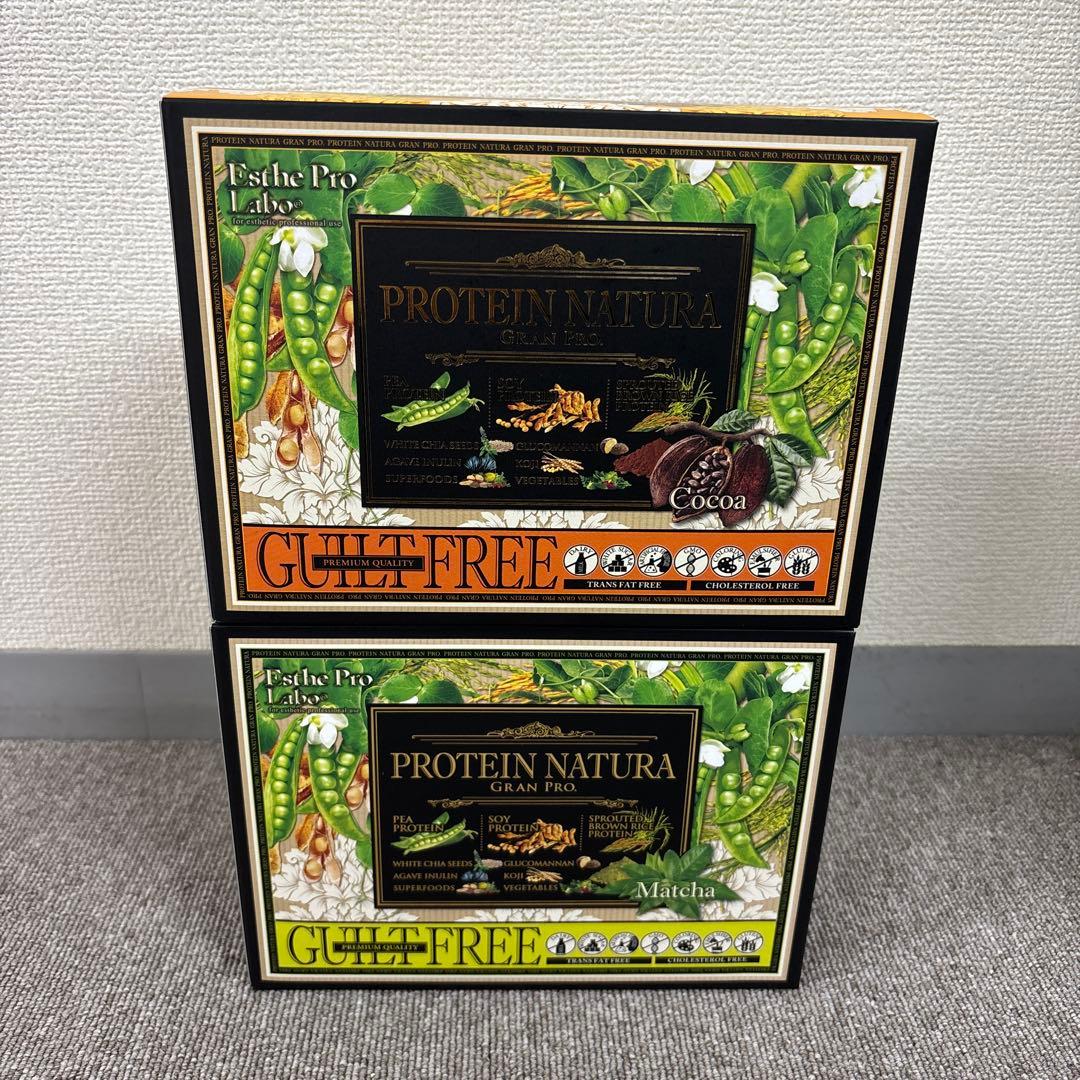 [限定価格]エステプロラボ　プロテインナチュラ　グランプロ　２箱分まとめ買い エステプロラボ プロテイン ナチュラ グランプロ BOX/大袋 ココア味