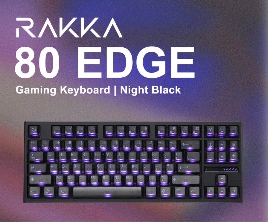 RAKKA 80 EDGE black マグネティックキーボード