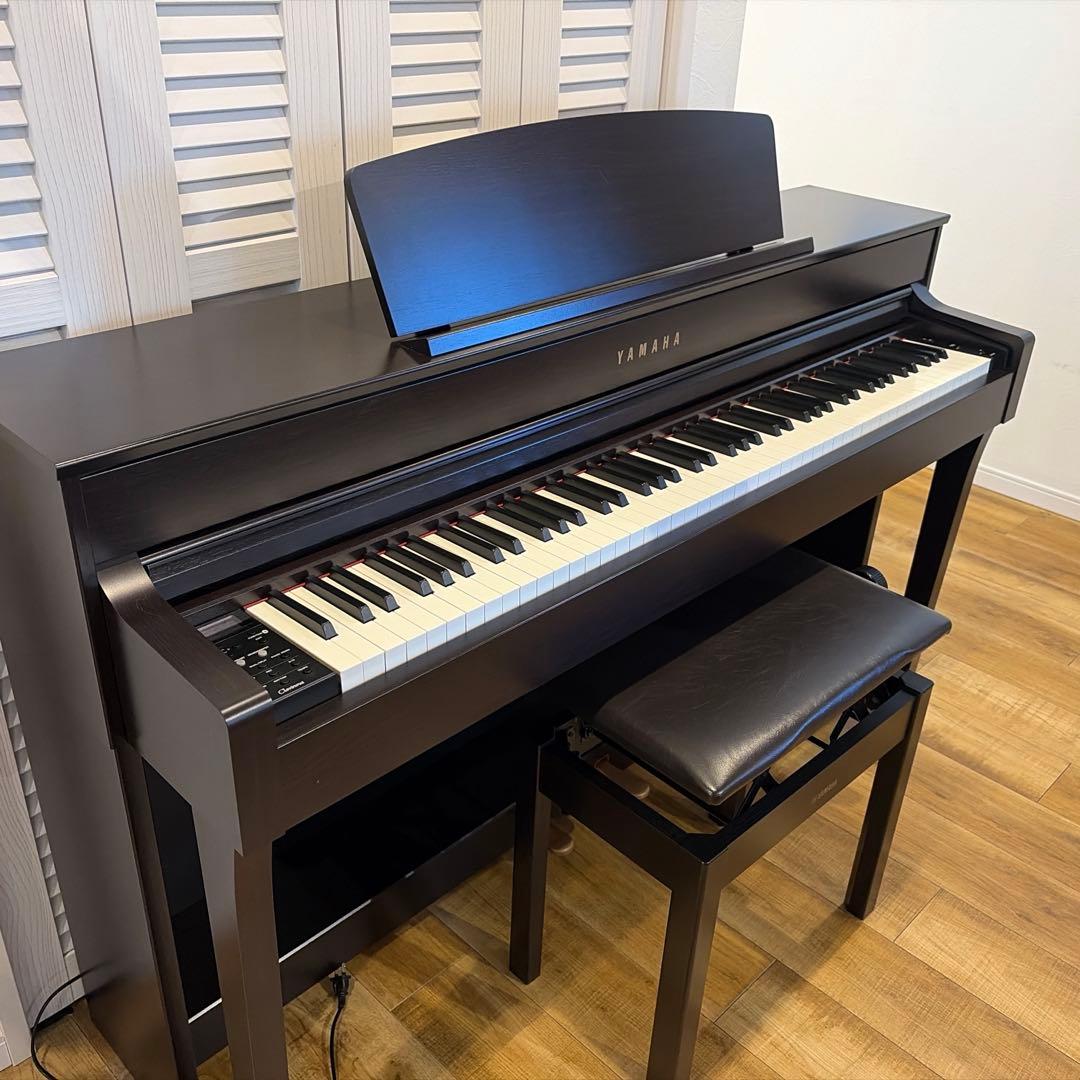 YAMAHA 電子ピアノ　Clavinova CLP645 ダークローズ YAMAHA 電子ピアノ Clavinova CLP645 ダークローズ - メルカリ
