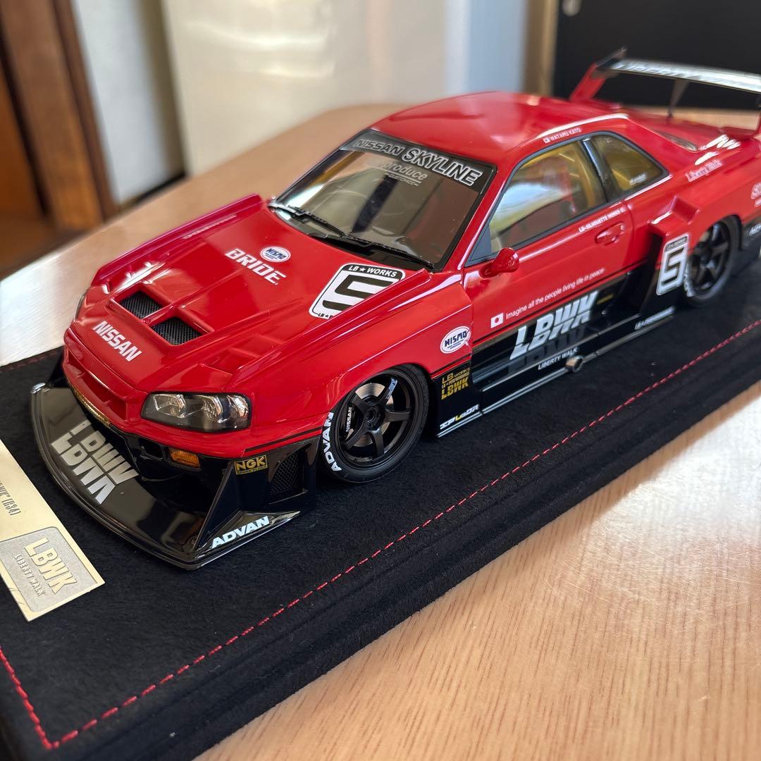 LBWK Nissan Skyline 1/18 ミニカー　ジャンク品