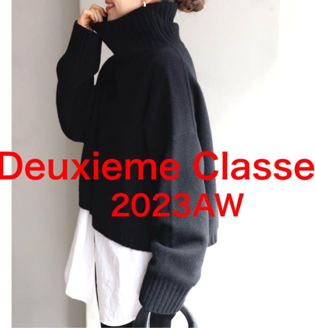 ドゥーズィエムクラス　2023AW Cropped タートルネックプルオーバー