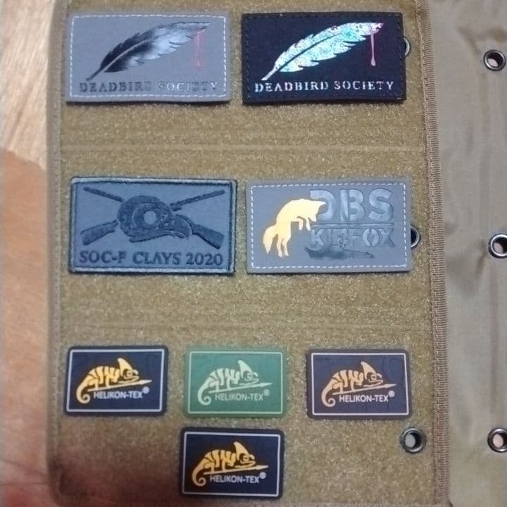デッドバードソサエティ4枚、ヘリコンテックス4枚ベルクロパッチセット