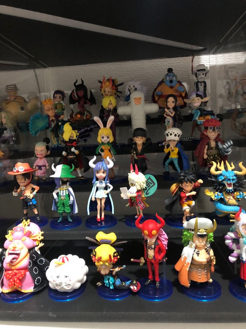 ワンピースワールドコレクタブル鬼ヶ島コンプセット ルフィギア5フルセット