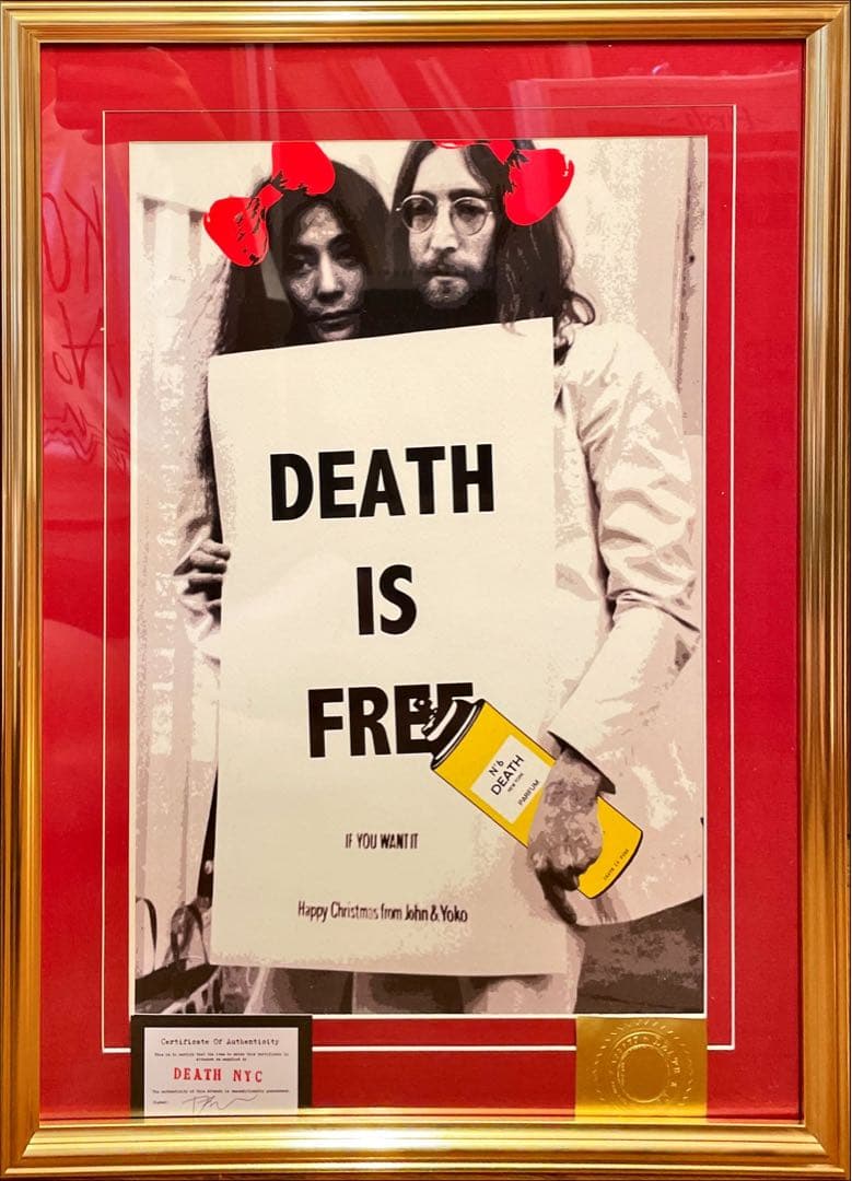 額込 世界限定100枚DEATH NYC アートポスター 現代アート 99