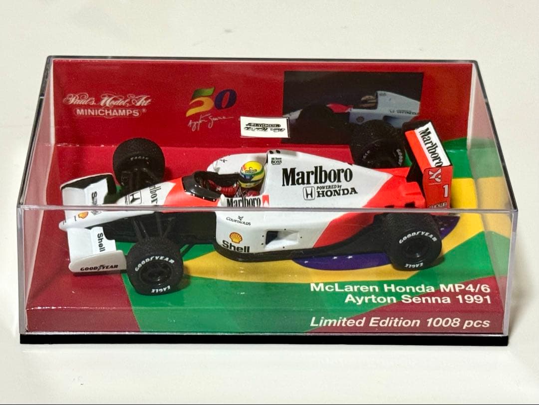 ミニチャンプス1/43 マクラーレンホンダMP4/6 アイルトン・セナ 限定品