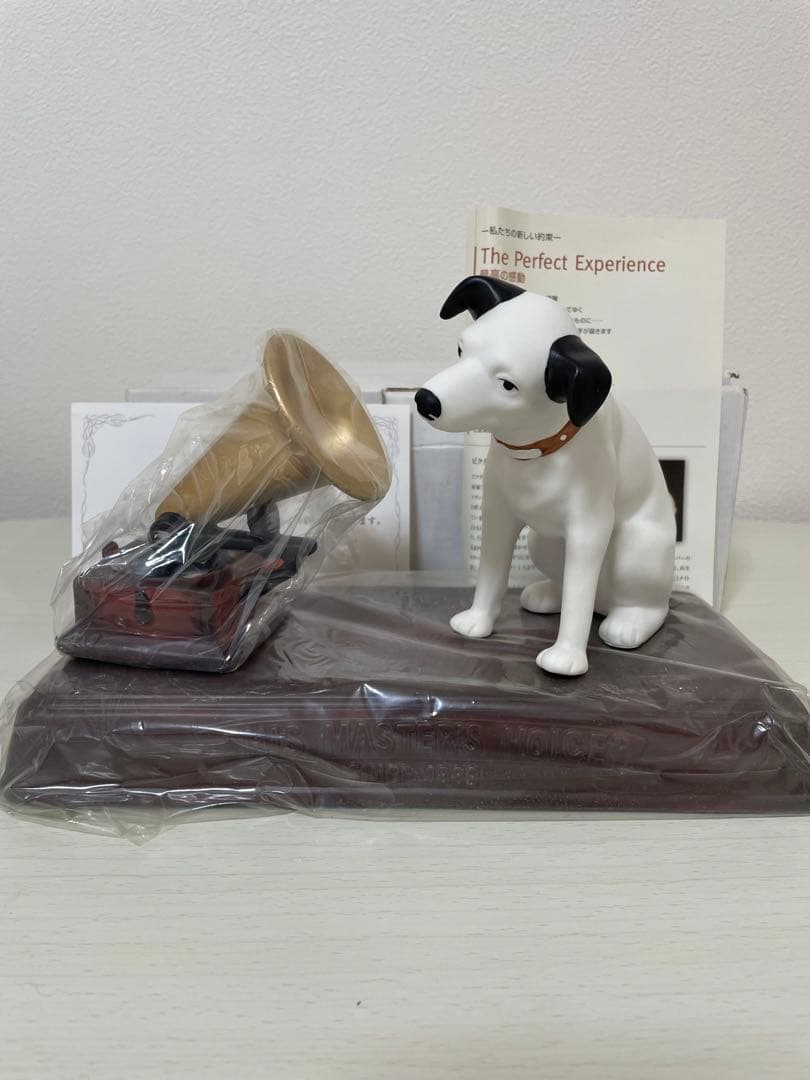 赤*ン様 【稀少】ビクター Victor ニッパー 犬 蓄音機 インテリア 置物 昭和レトロ Victor ビクター犬 ニッパーくん 陶器製 置物 | choice
