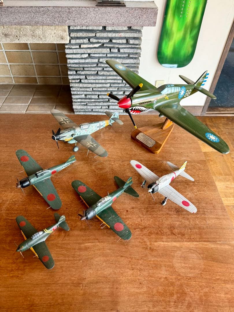 航空機模型 6機セット 零戦他　ジャンク一式