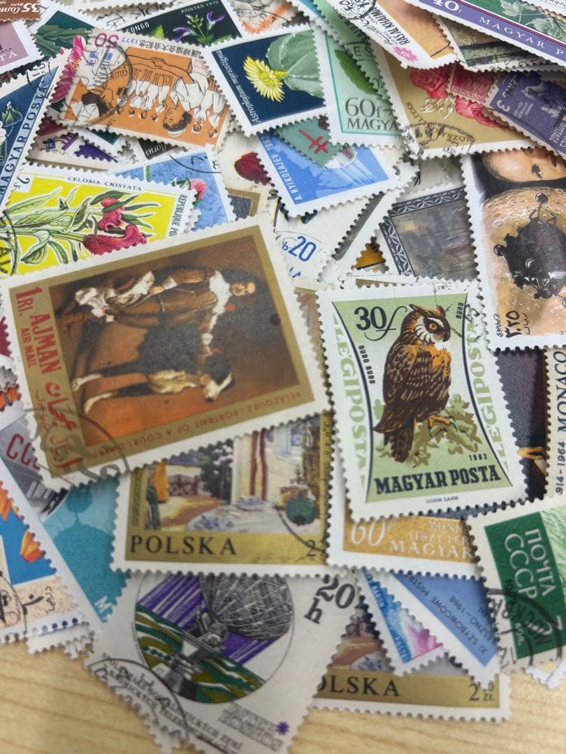 使用済切手 コレクション 350枚＋おまけ付き - メルカリ