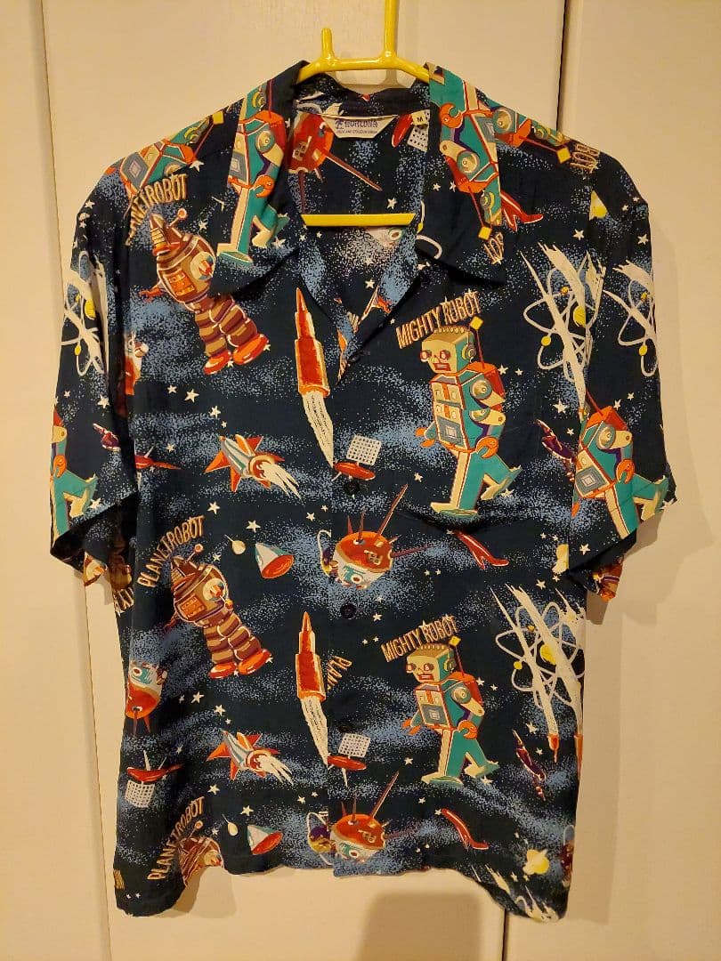 ☆美品☆　サンサーフ　ロボット　スペース　アロハシャツ　M　SUNSURF