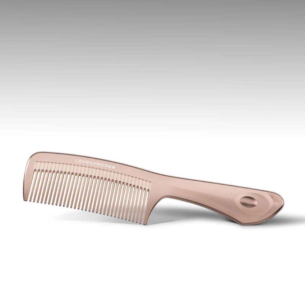 LOVECHROME ヘアコーム ピンク シルバー