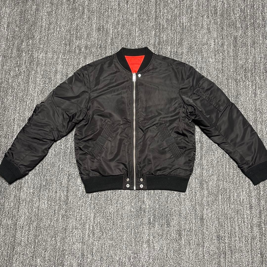 ディーゼルリバーシブルジャケット ブラック オレンジ DIESEL ディーゼル リバーシブル ブラック 3Dグラフィック ボンバー