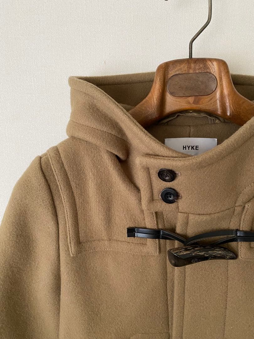 【HYKE】カーキ　ダッフルコート
