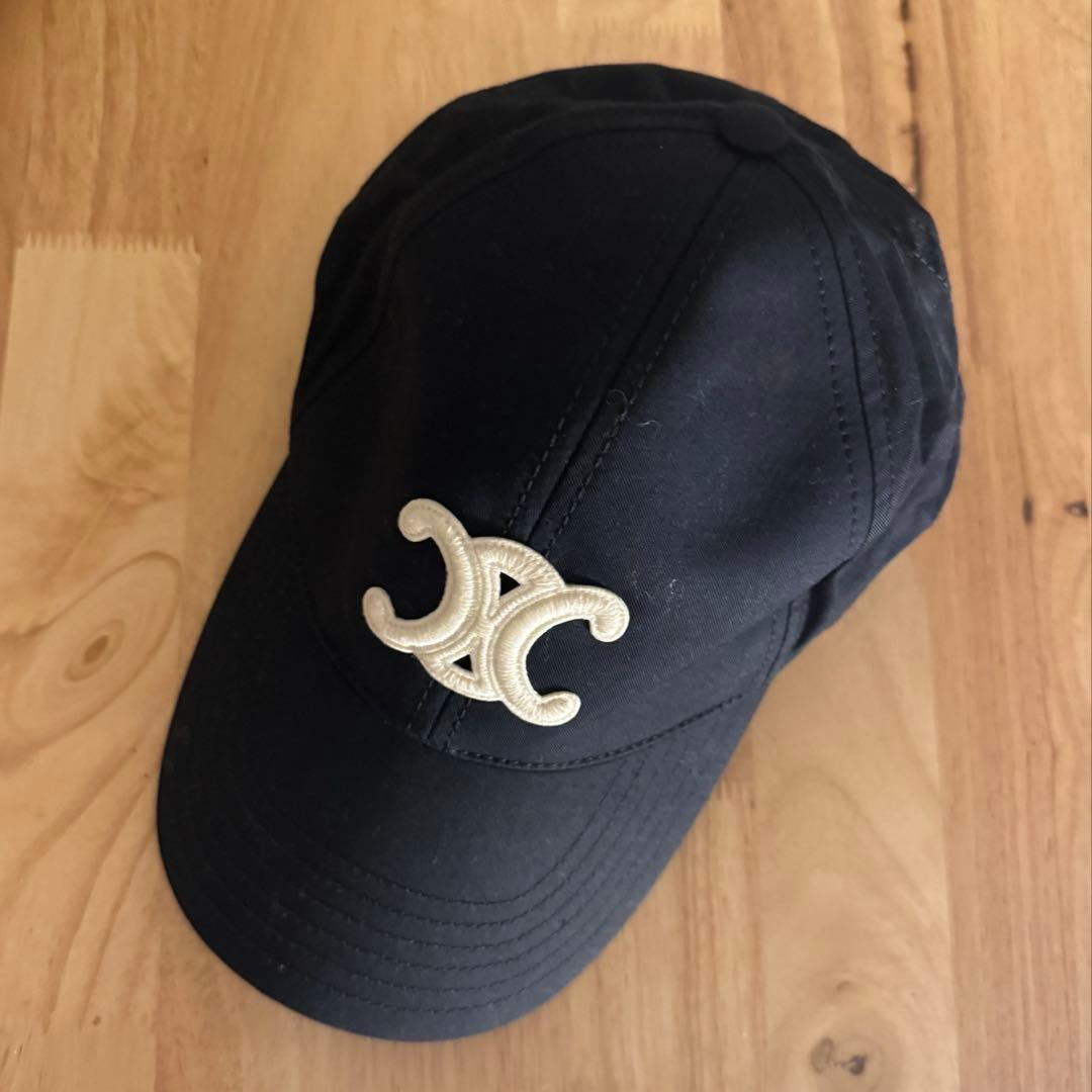 セリーヌ　キャップ　Mサイズ セリーヌ キャップ 【正規品】 トリオンフ Mサイズ マロングラッセ