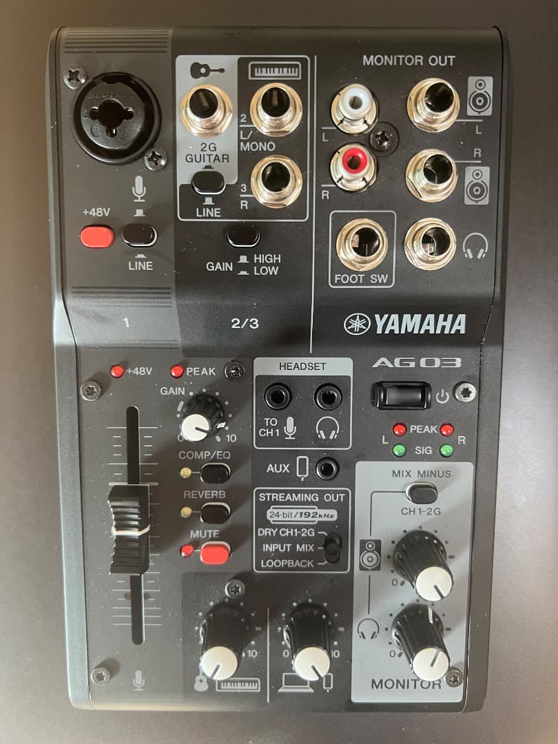 YAMAHA AG03 USBオーディオインターフェース