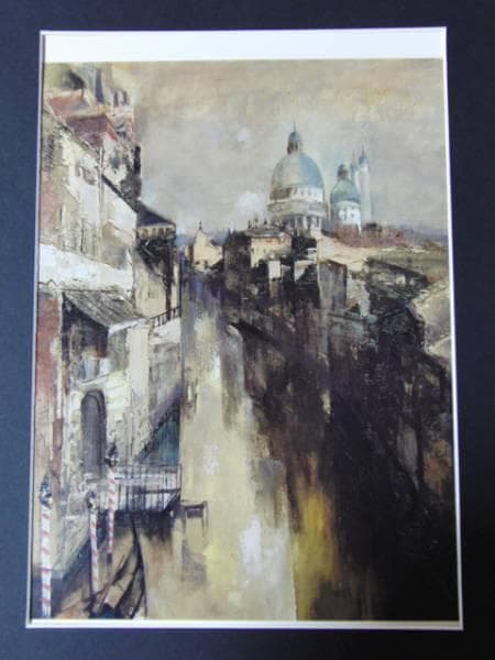 鶴岡義雄、ヴェニスの朝、豪華限定版・限定1000部、新品額付