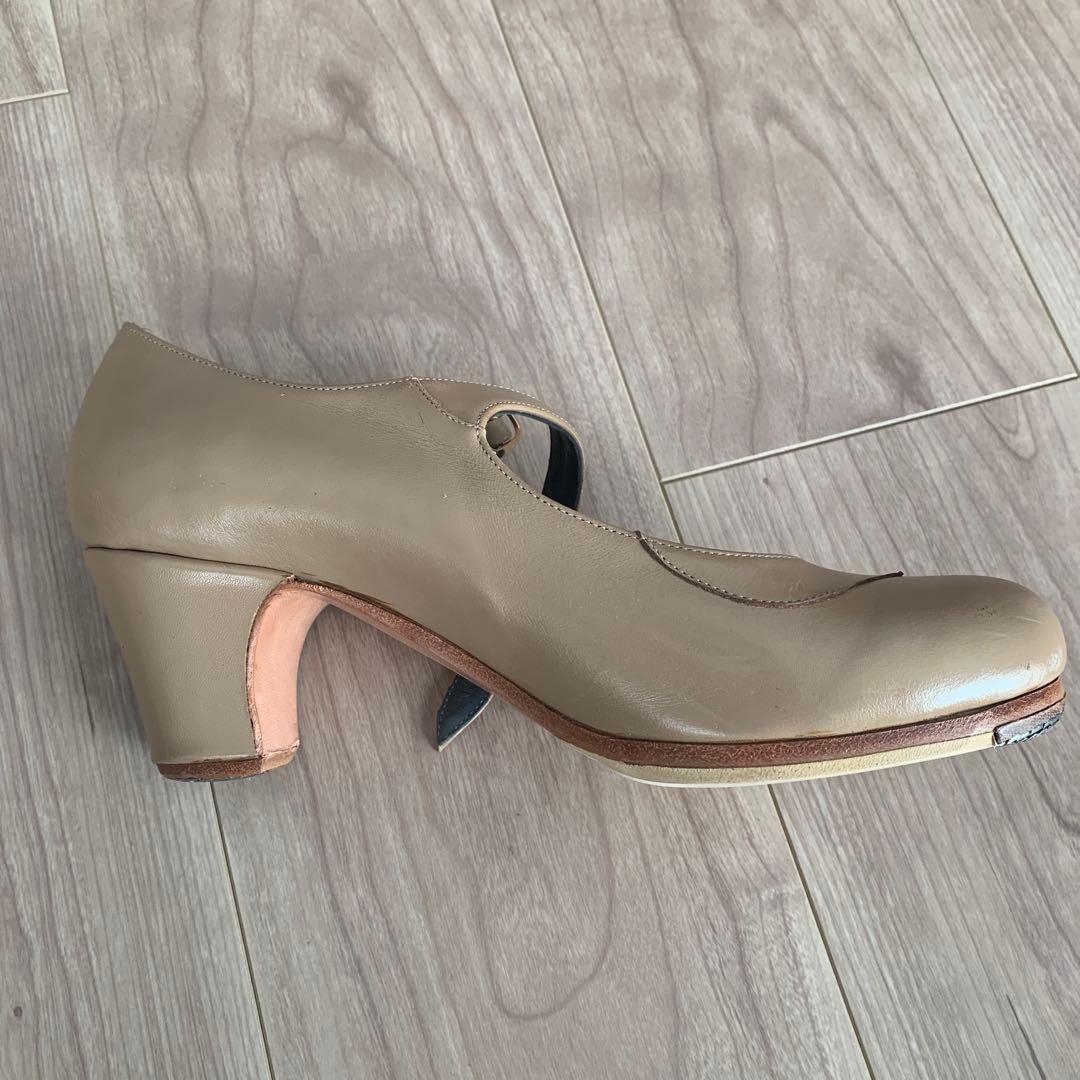 フラメンコシューズ 38.0Ｂ　イベリアセミプロベージュ