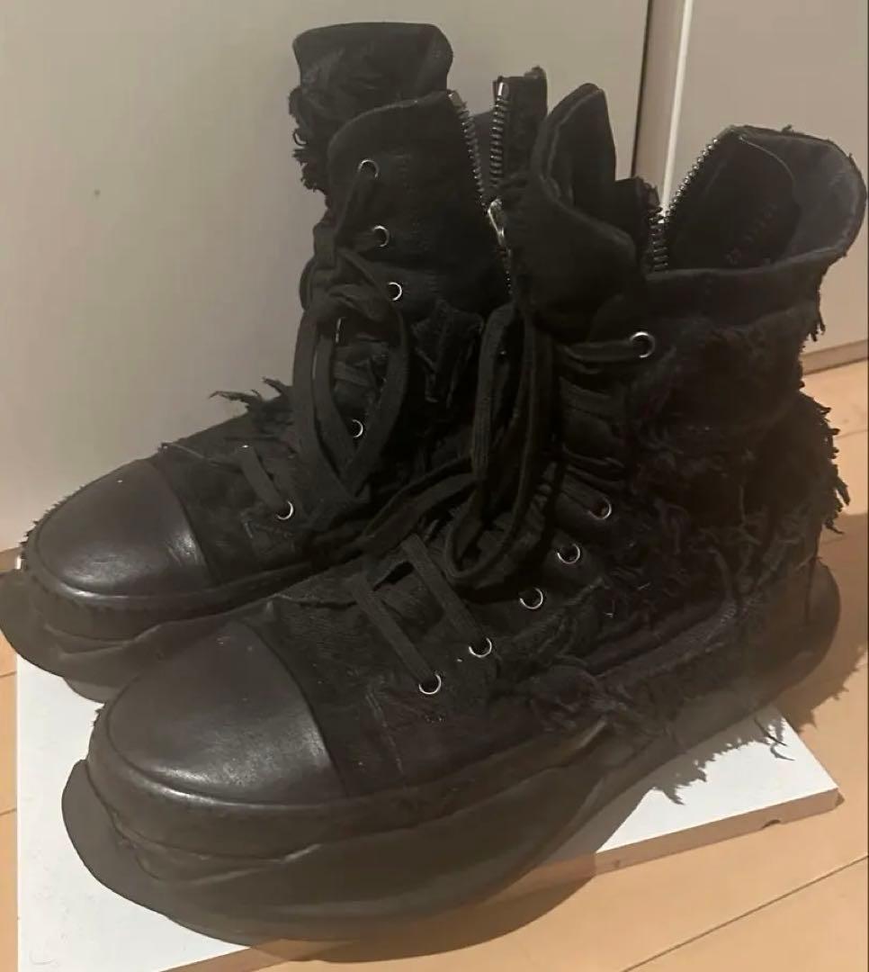 Rick owens drkshdw abstract ブラック ブーツ