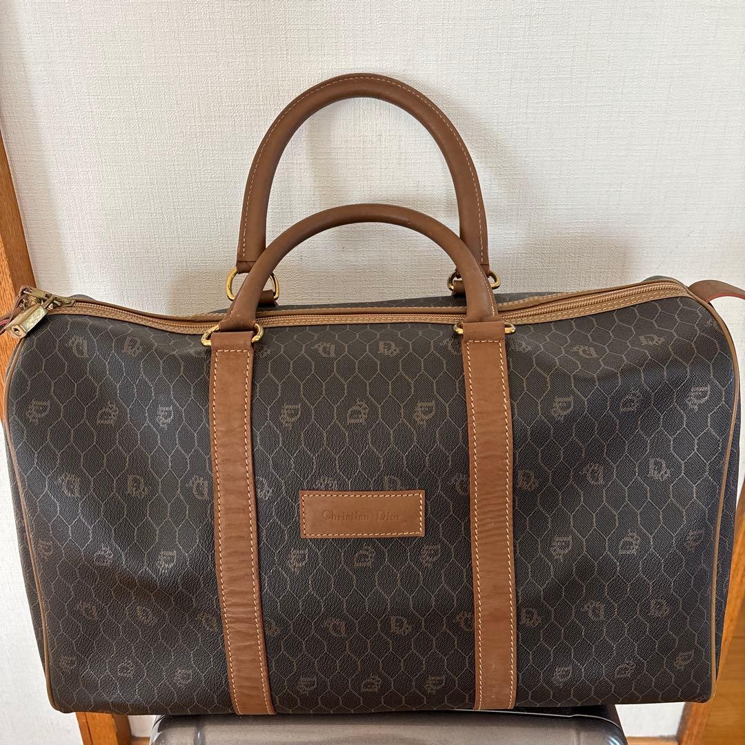 Christian Dior ボストンバッグ ダークブラウン