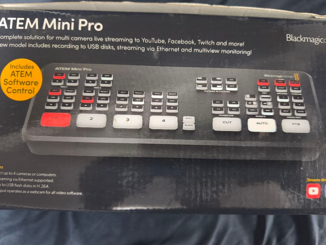FU【ほぼ新品同様】ATEM Mini Pro Blackmagic Design ATEM Mini Pro ブラックマジックデザイン 【 大宮店