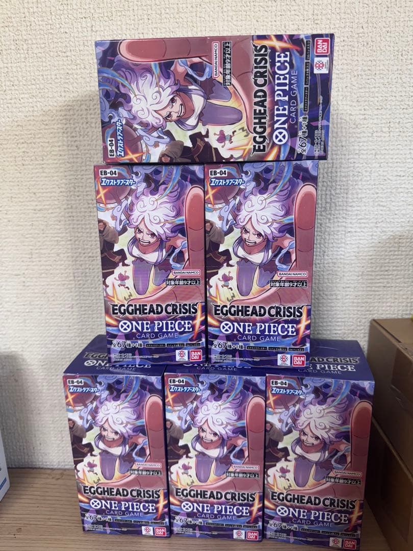 ONE PIECEカードゲームEGGHEADCRISIS 6個セットテープ付き