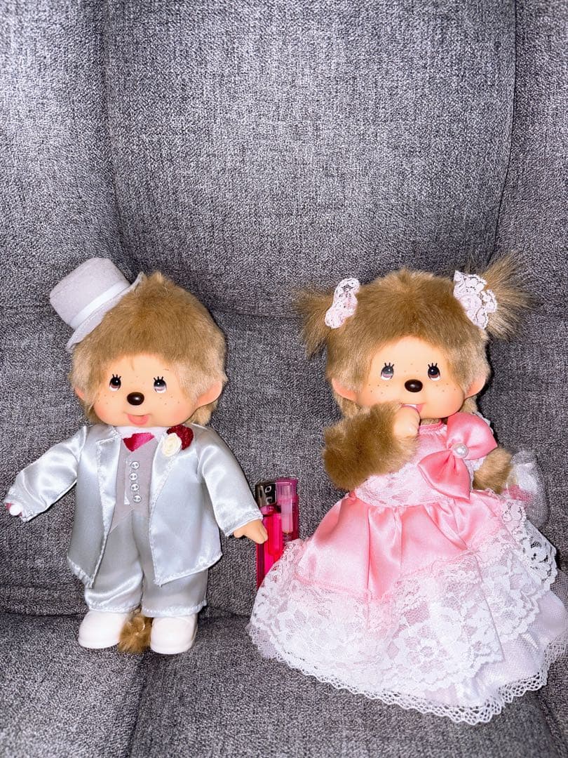 モンチッチ⚠️購入禁止⚠️ウェディングモンチッチぬいぐるみペアセット