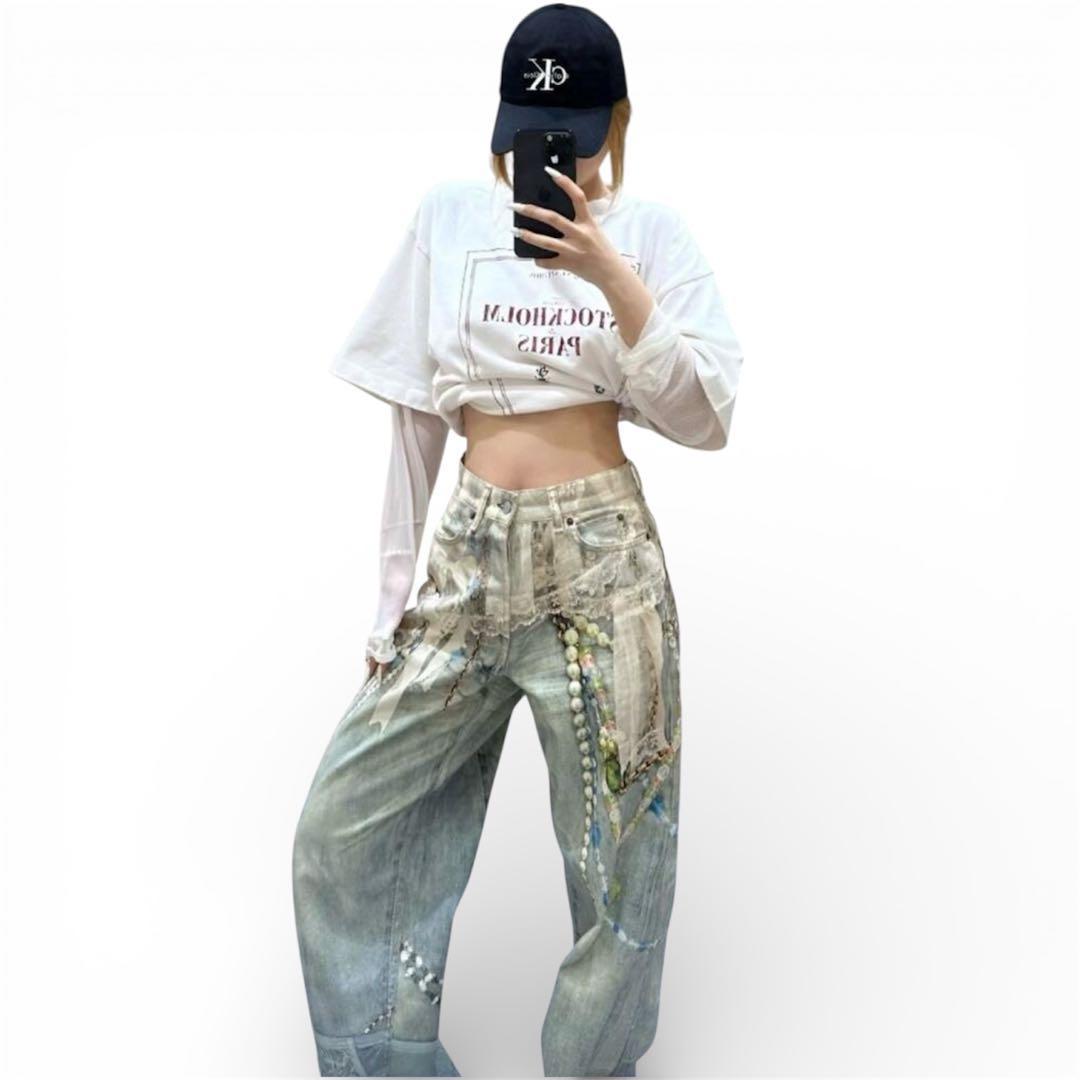 レースデニム　2XL