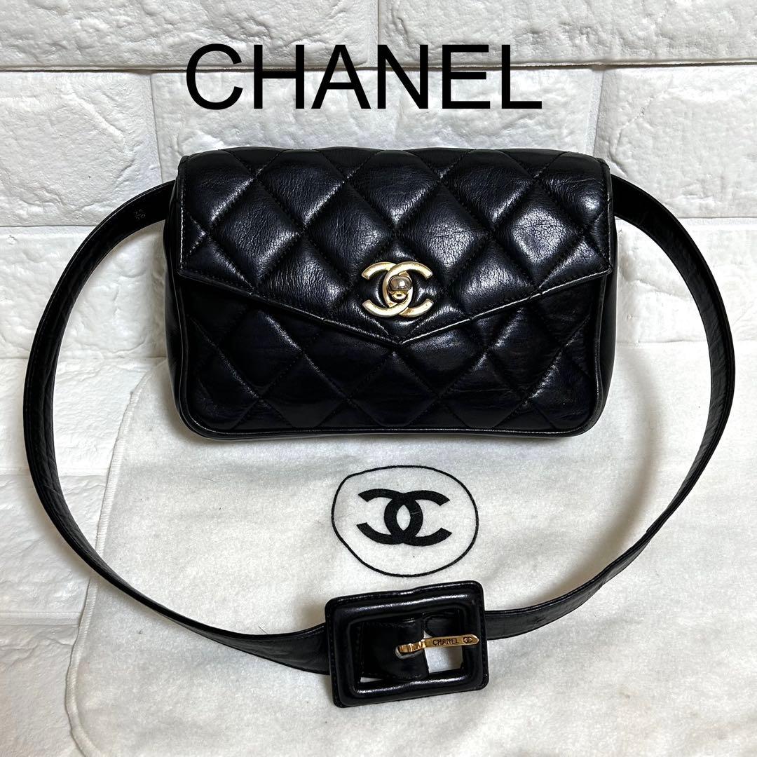 【良品】CHANELシャネルマトラッセボディバッグ　ターンロック CHANEL - CHANEL シャネル ミニマトラッセ ターンロック チェーン