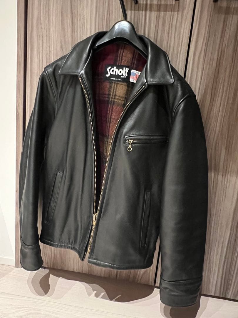 Schott（ショット）ブラックレザージャケット