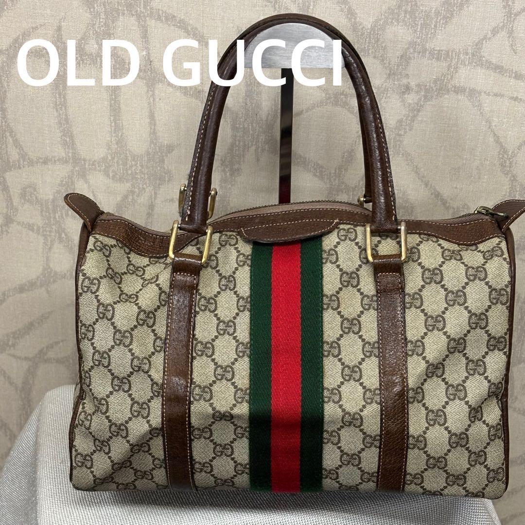 オールドグッチ　GUCCI ボストンバッグ GGキャンバス　シェリーライン　R オールドグッチ シェリーライン ミニボストンバッグの買取実績 | 買取
