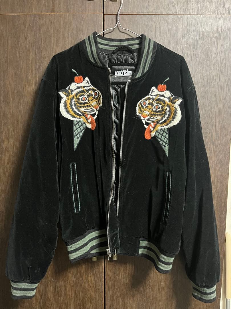 さらに値下げ❗️ 激レア icecream スカジャン スタジャン　Mサイズ 楽天市場】ICECREAM(アイスクリーム)スタジャン サテンジャケット