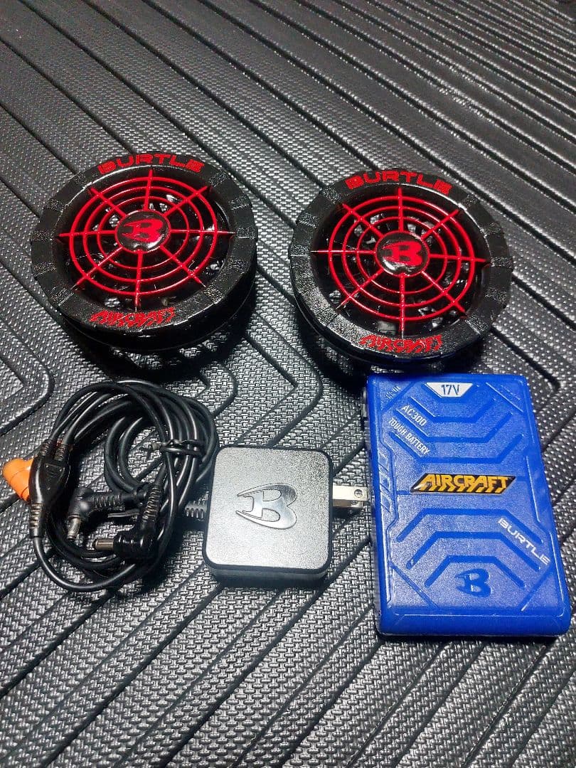 BURTLE AIRCRAFT 空調服冷却システム 17Vバッテリーファンセット