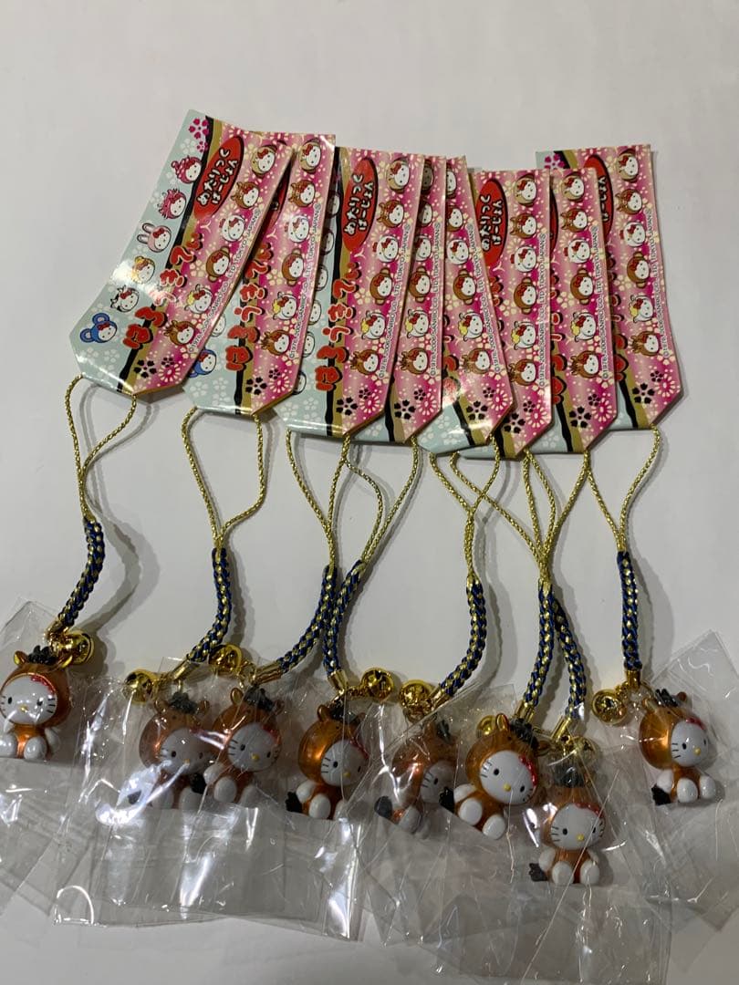 ハローキティ 十二支メタリック根付　ウマ　8個セット