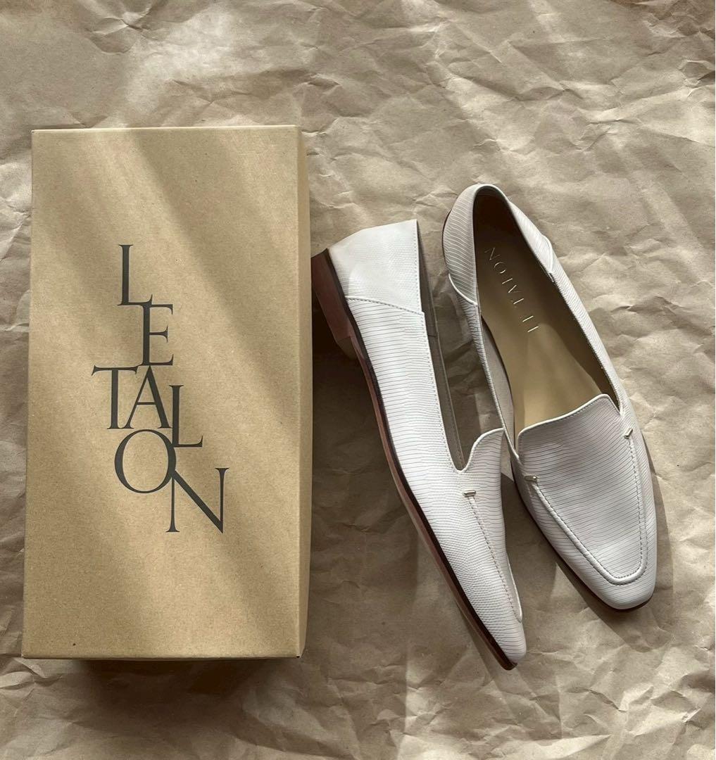 LE TALON スクエアステッチソフトローファー　インソール付き