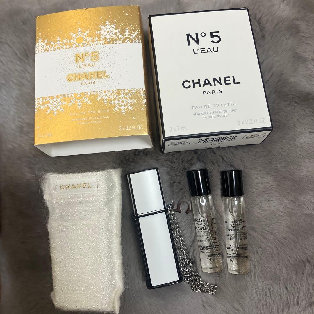 CHANEL N°5 L'EAU 2024ホリデー限定　パーススプレイ