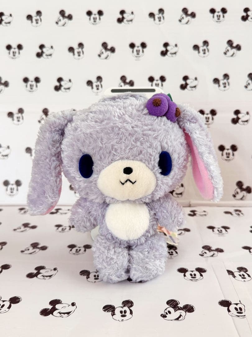 サンリオ　シュガーバニーズ　ブルーベリーうさ　ぬいぐるみ　ジャム職人