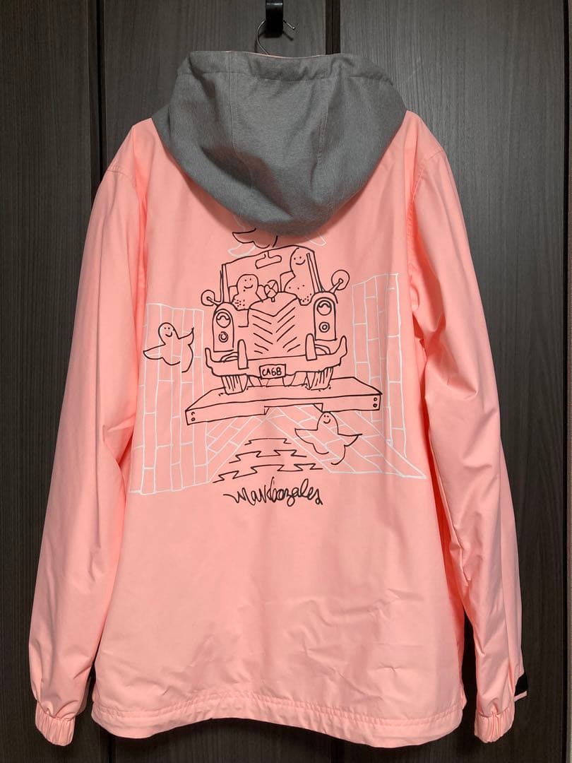 adidas ピンク フード付きジャケット Mサイズ　マークゴンザレスコラボ