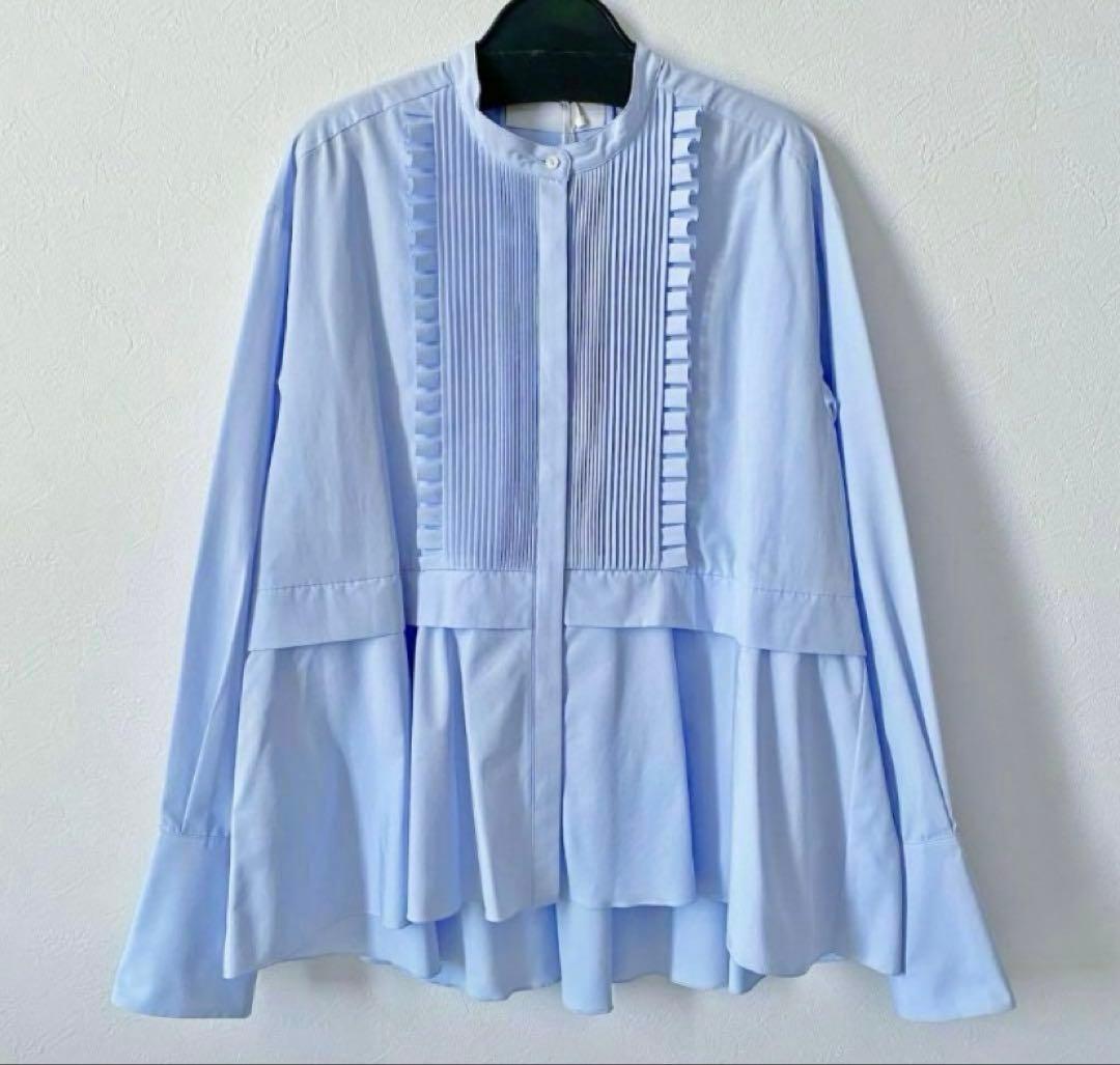 【新品・未使用】MARILYNMOON タックフリルフレアシャツ Marilyn Moon（マリリンムーン） タックフリルフレアシャツ レディース