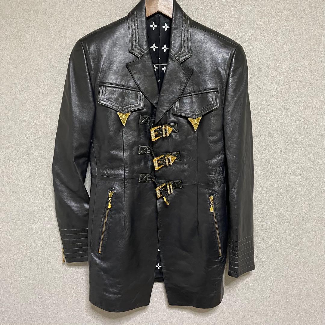 LUNA MATTINO ルナマティーノ レザーコート レザージャケット S 黒