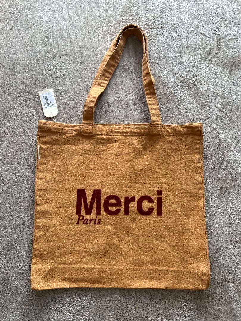 Merci ベージュ トートバッグ