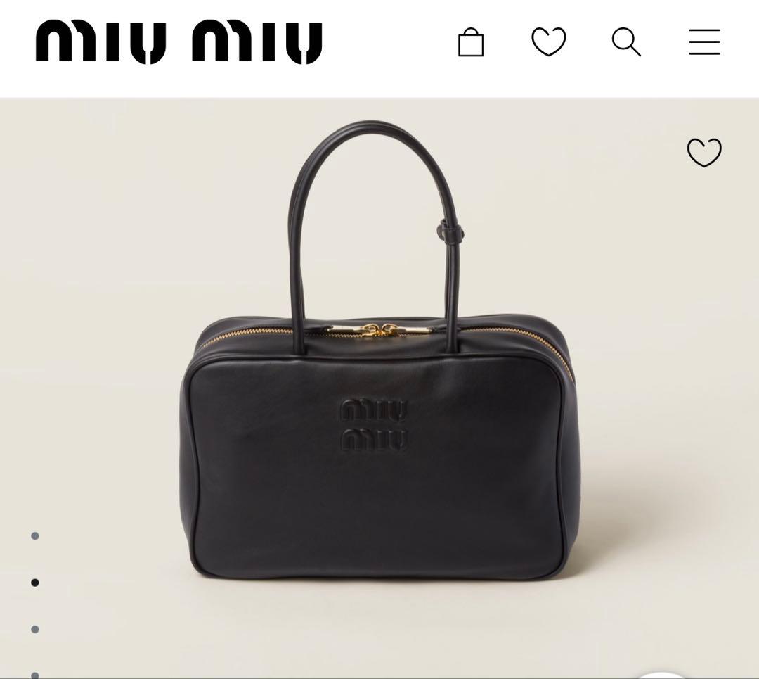 miumiu レザーボーバッグ ラージ