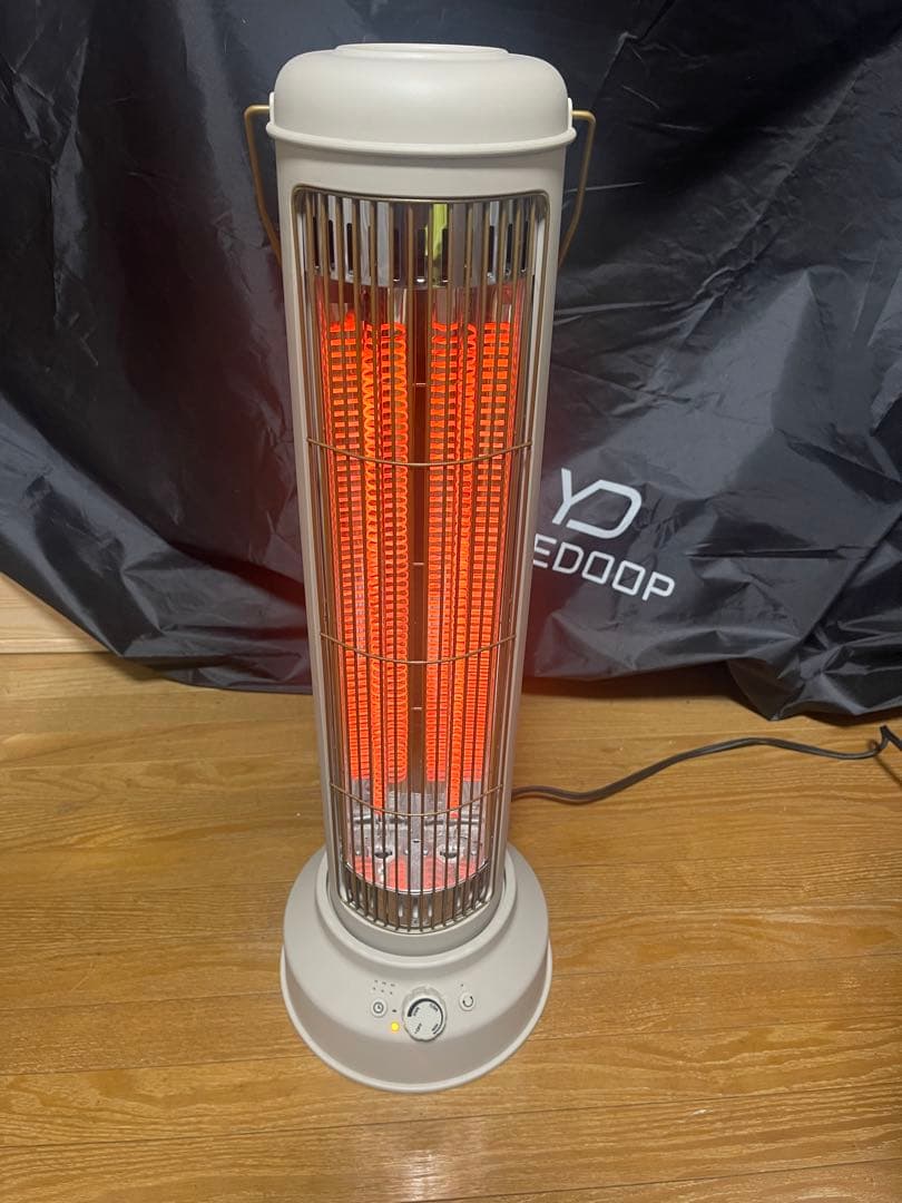 BRUNO タワー型カーボン管ヒーター グレージュ　USED Amazon.co.jp: BRUNO Carbon Heater Electric Heater Tower Type Slim