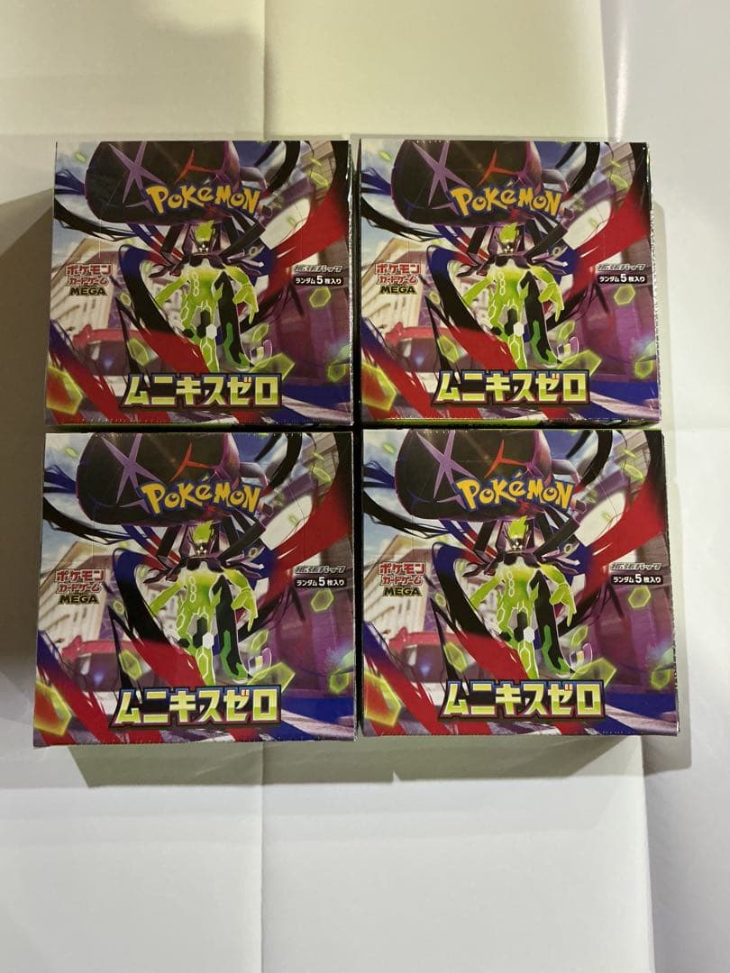 ポケカ　ムニキスゼロ　シュリンク付4BOX シュリンク付き】ポケカ ムニキスゼロ4BOX新品未開封 - メルカリ