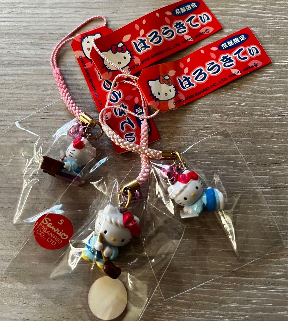激レア◎京都限定◎小坊主キティ◎根付けストラップ◎3種類セット