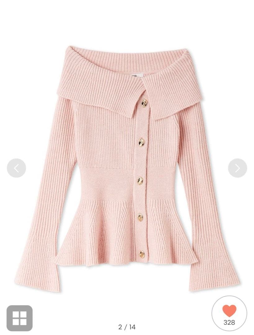 新品完売今季1番人気　snidel ペプラムニットプルオーバー