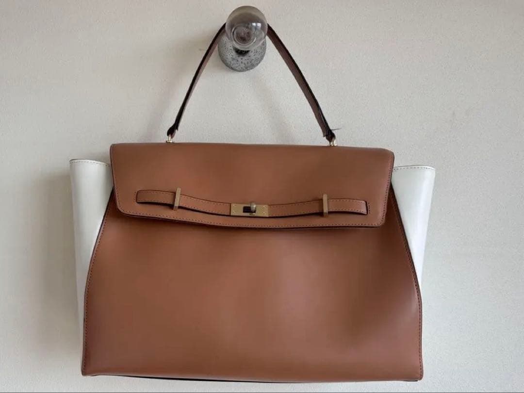 【FARO】定価5万　FLAP BRIEF MAT-LEATHER レザーバッグ