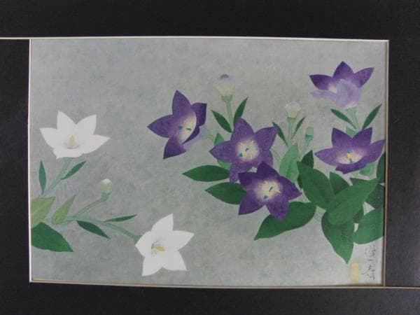 山口蓬春、桔梗、額装画版集より、版上サイン、限定、新品額装 楽天市場】【作家名】山口蓬春(やまぐちほうしゅん) 【作品名】花菖蒲